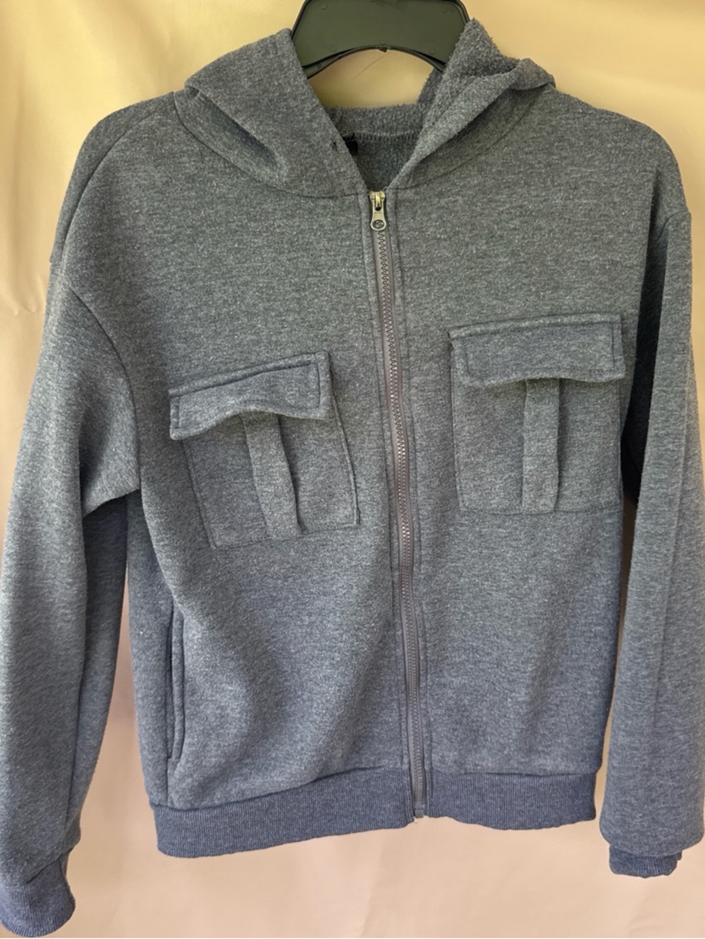 Women’s Grey Hooded Zip-Up Jacket